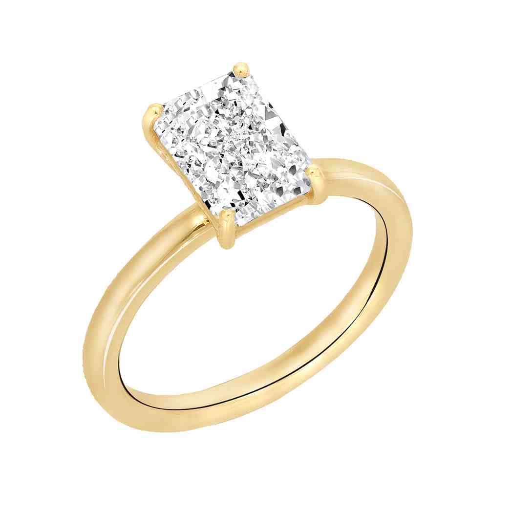 Radiant Solitaire  Lab Created Diamond Engagement Ring LR12701ART2.00